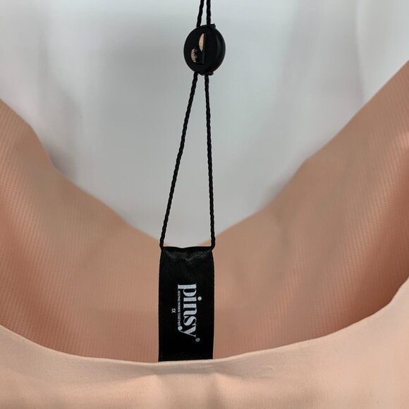 Pinsy Shapewear Bodysuit Spaghetti VNeck Cheeky Pink Hourglass NWT - Picture 15 of 15